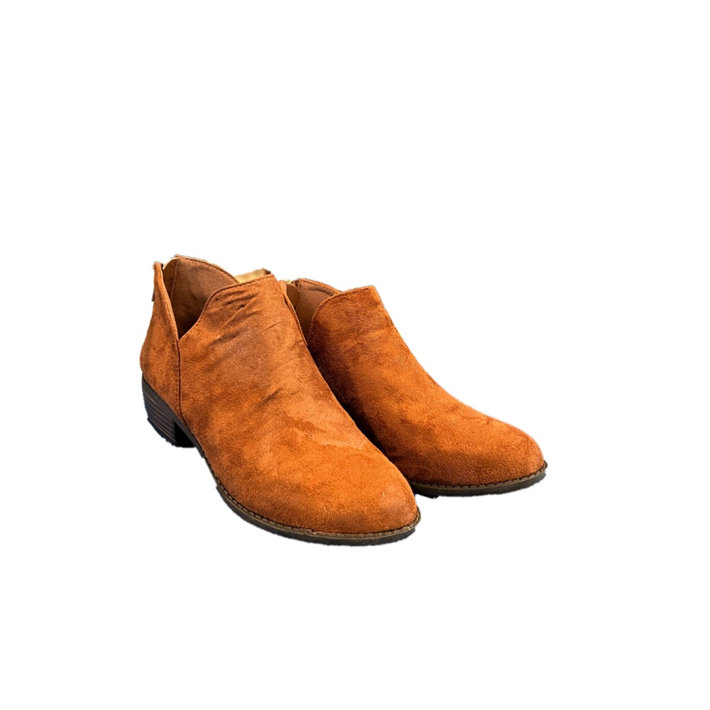 🎉2xHP - Together We Posh🎉Bella Marie Chestnut Brown Ankle Boots Size 6.5m